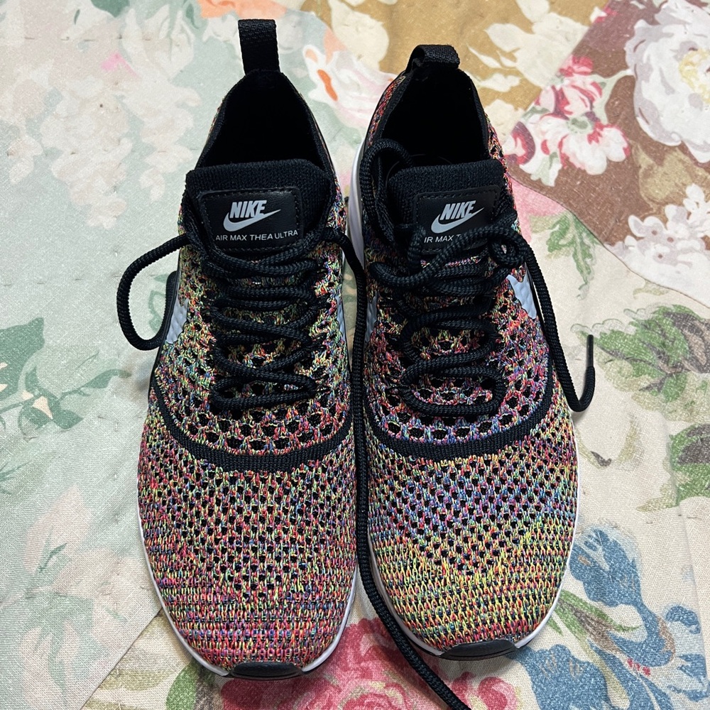 Nike Air Max Thea Flyknit Black Multicolor Sneakers